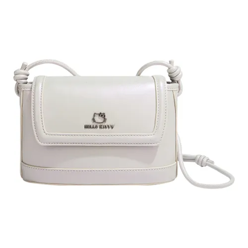 MESUCA Kitty Series PU With Synthetic Leather Crossbody Bag Small Size Women's Black/White/Ecru
