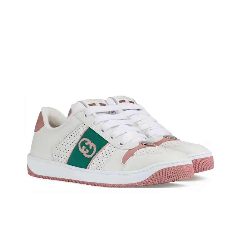 GUCCI Women's Screener 'White Light Pink Green' Women's-1