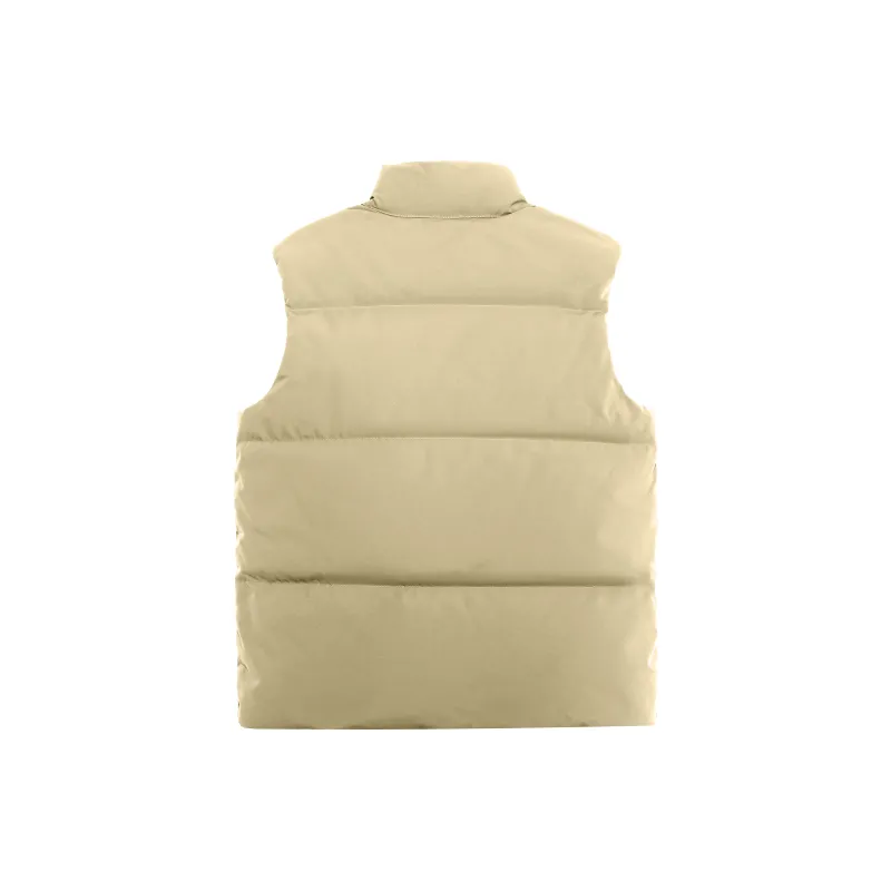 CAMEL Windproof Insulated Duck Down Stand Collar Down Jacket Vest Men's-5