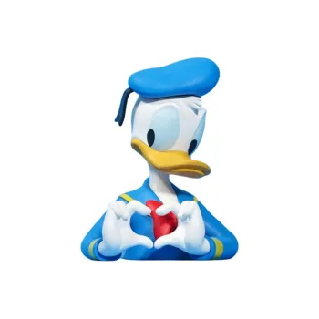 Disney Donald Duck Series Heart Styling Mini Half Chest Statue Chibi Figures