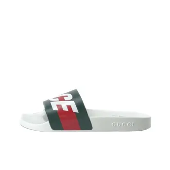 PALACE x GUCCI Slide Slippers Women's White