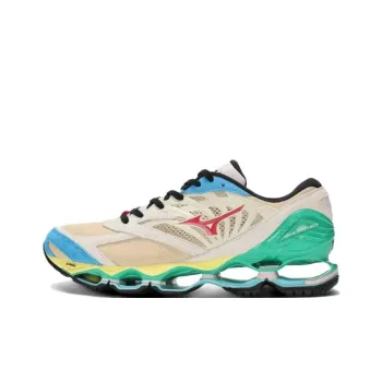 HIROSHI NAGAI x Mizuno Wave Prophecy LS Anti-Slip Wear-Resistant Low-Top Casual Running Shoes Men's Light Brown Green