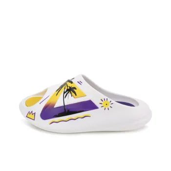 PEAK Slide Slippers Unisex White Yellow Purple