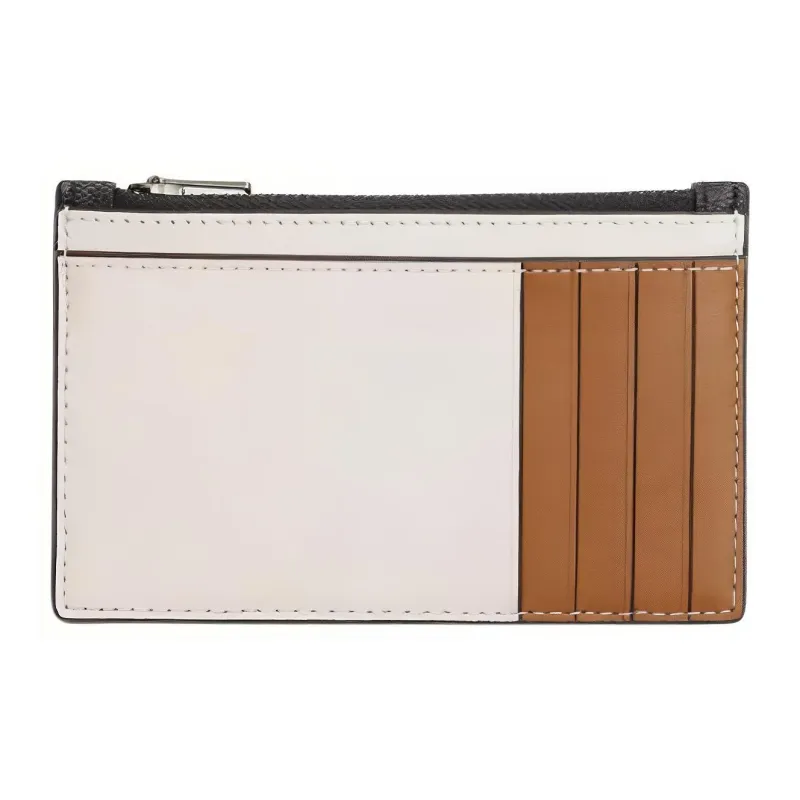 COACH Card Case Coated Canvas Card Holder Mini Women's Charcoal-2