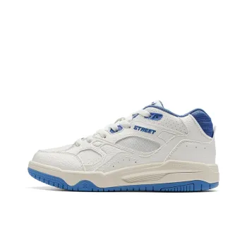 XTEP YXNAVI Map Lightweight Mid-Top Skateboard Shoes Women's Sail White/Sky Blue