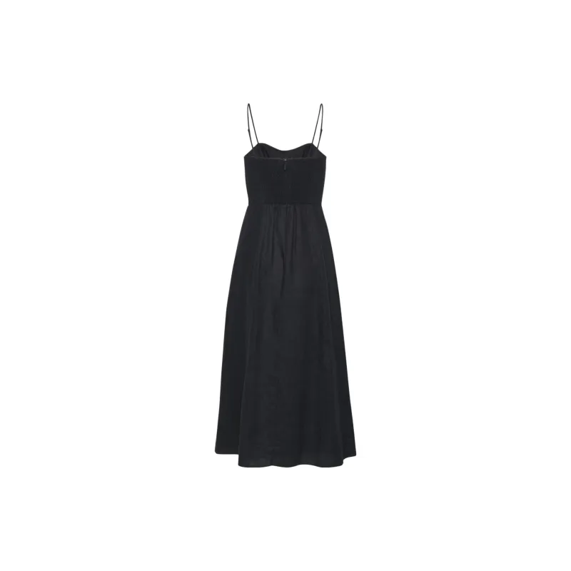 ARITZIA Wilfred Barrafina Linen Dress Slip Dresses Women's Dark Night Navy/Blackout Navy-1