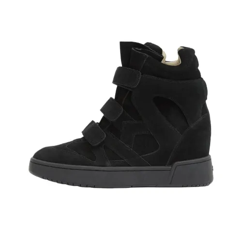 ISABEL MARANT Skateboard Shoes Women's High-Top Black