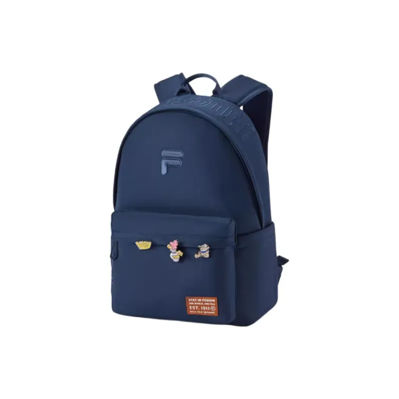 FILA FUSION Fabric Backpack Regular Unisex Navy Blue-1