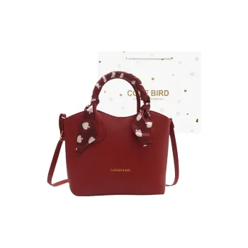 CORE BIRD PU Handbag Women's Black/Red