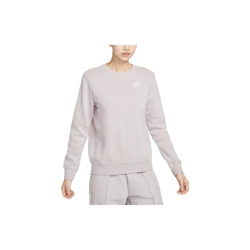 Nike Sportswear Club Sweatshirts Women's Platinum Purple/White