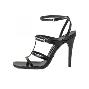 GUCCI Horsebit 105mm Strappy Leather Sandals