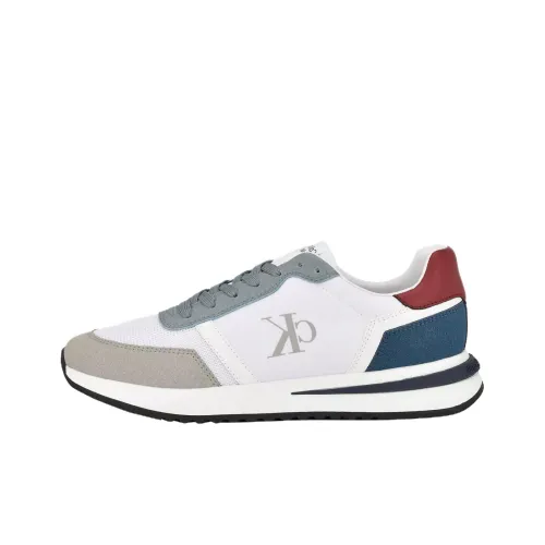CALVIN KLEIN Picio Low-Top Casual Shoes Men's Gray White