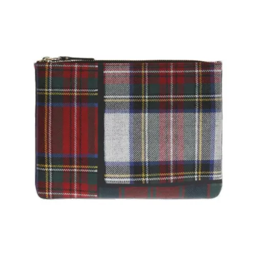 CDG Wool Wallets Clutches Women's Red & Multicolor