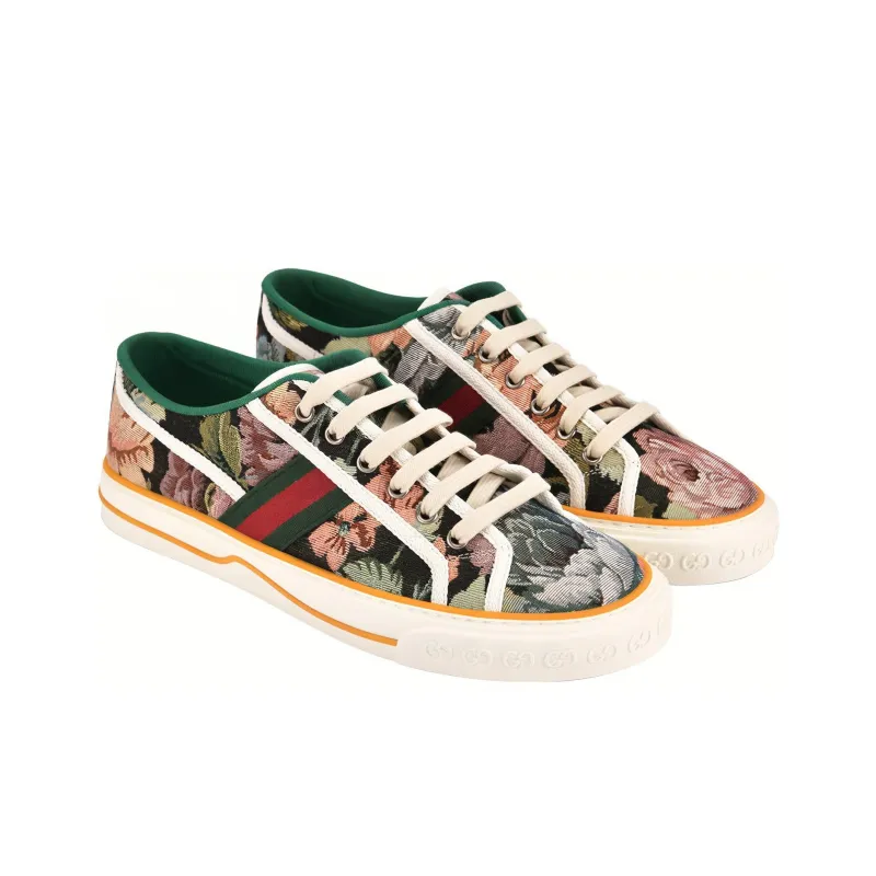 GUCCI Tennis 1977 Low Top Stylish Skateboarding Shoes Men's Green-1
