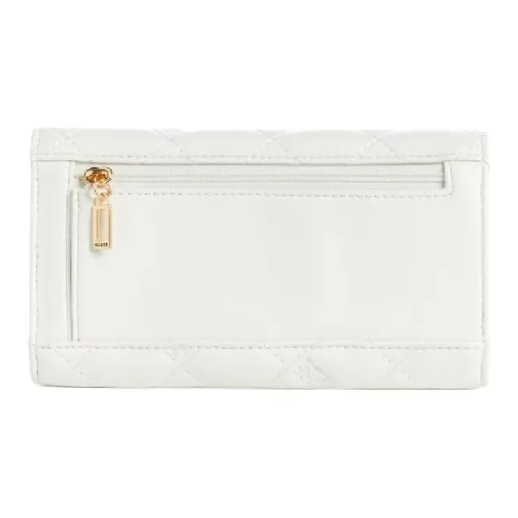 GUESS Artificial Leather Clutch Women's Gray White-2