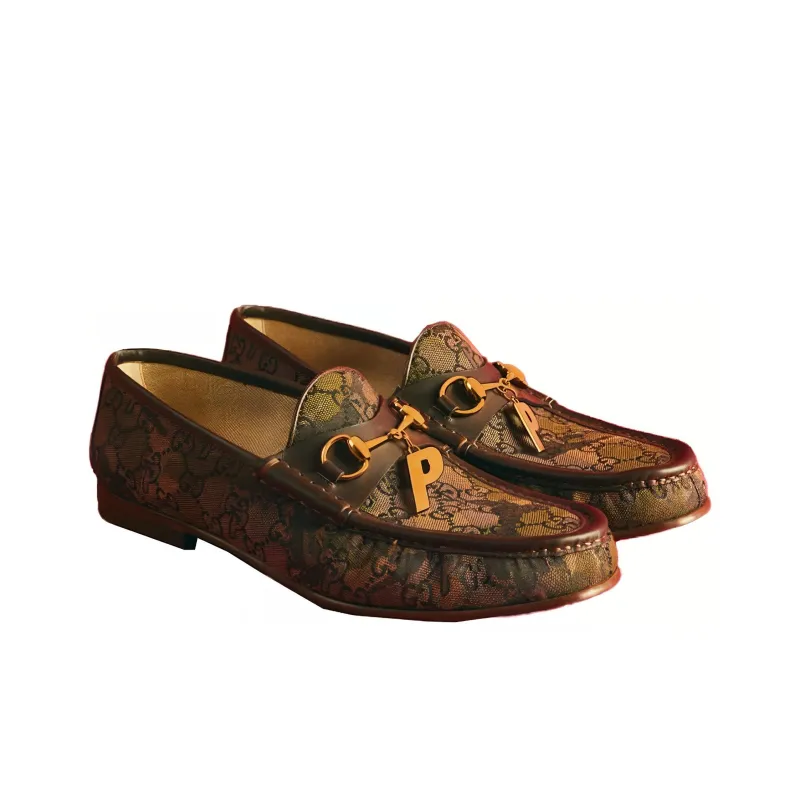 PALACE x GUCCI Casual Shoes Men's Dark Brown-1