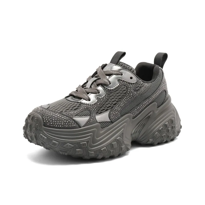 BELLE Anti-Slip And Wear-Resistant Lightweight Low-Top Chunky Sneakers Women's-1