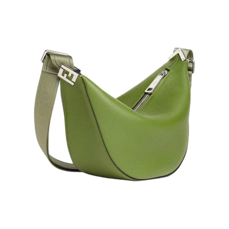 FENDI ROMA Calfskin Crossbody Bag Shoulder Bag Men's Green-1
