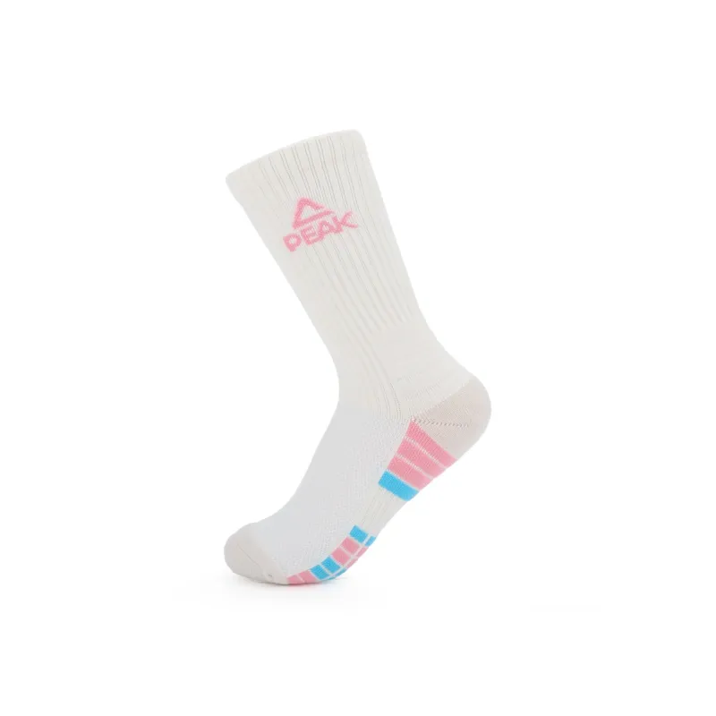 PEAK Basketball Socks Unisex Black Yellow Gray-2