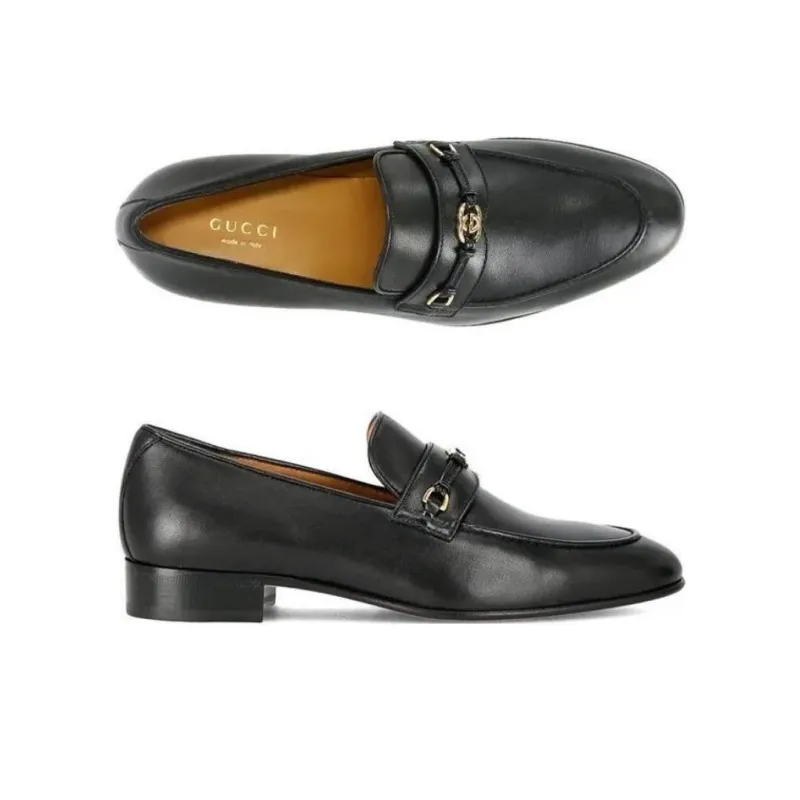 GUCCI Horsebit Interlocking G Loafers-4