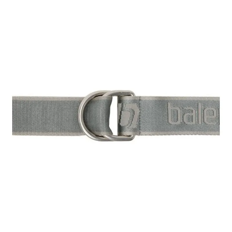 Balenciaga Logo Emblem Double Ring Buckle Polyester Belt Men's Gray Width: 4CM-2