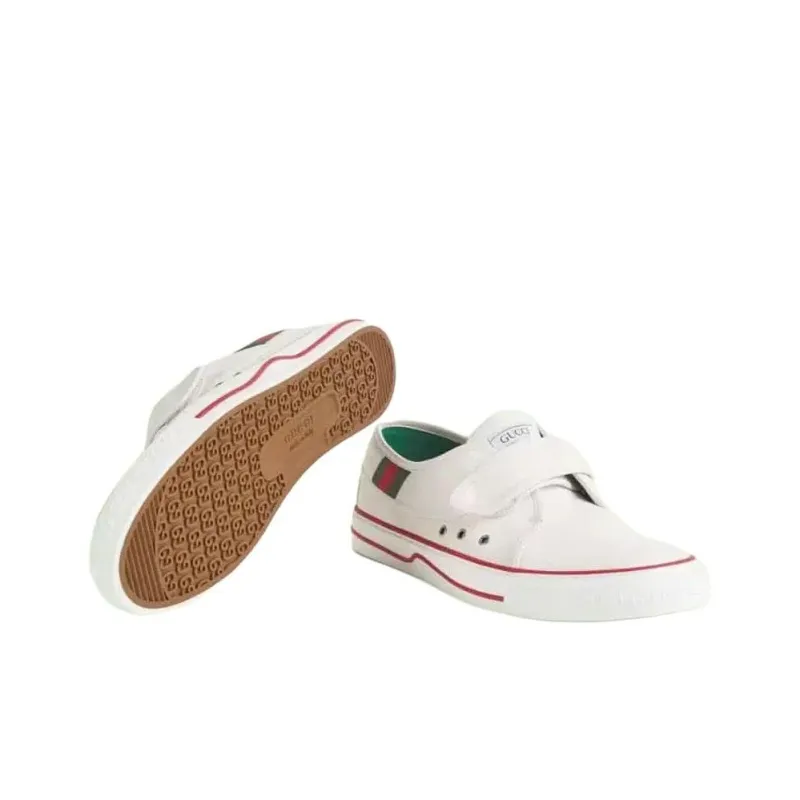 GUCCI Tennis 1977 Low Top Stylish Skateboarding Shoes Men's White-4