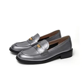 Marie Claire Loafers Women's Shimmering Silver