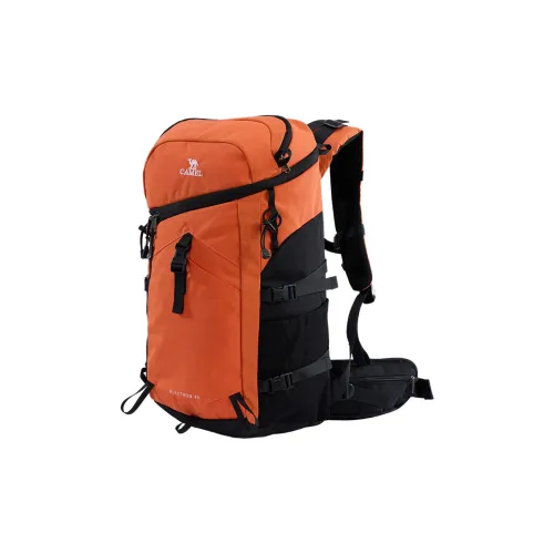 CAMEL Fabric Hiking Bag Backpack Men's Orange Red