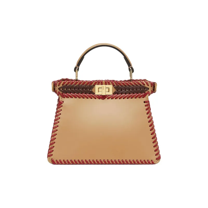 FENDI Peekaboo ISeeU Calfskin Shoulder Bag, Crossbody Bag, Handbag Trumpets Women's Multicolor-2