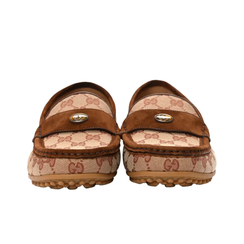 GUCCI Casual Single Shoes Men's Beige-4
