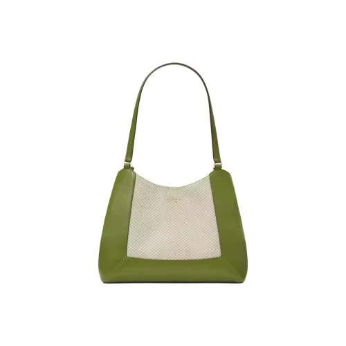 Kate Spade Canvas Canvas Bag Handbag Shoulder Bag Women's Seaweed Forest Green