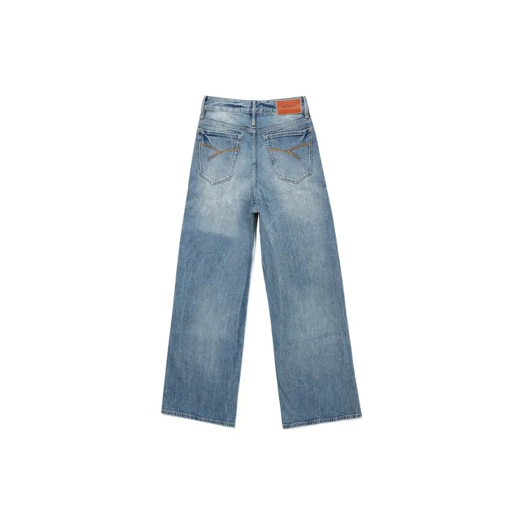 ABLE JEANS Women's Light Yellow Mud Blue-1
