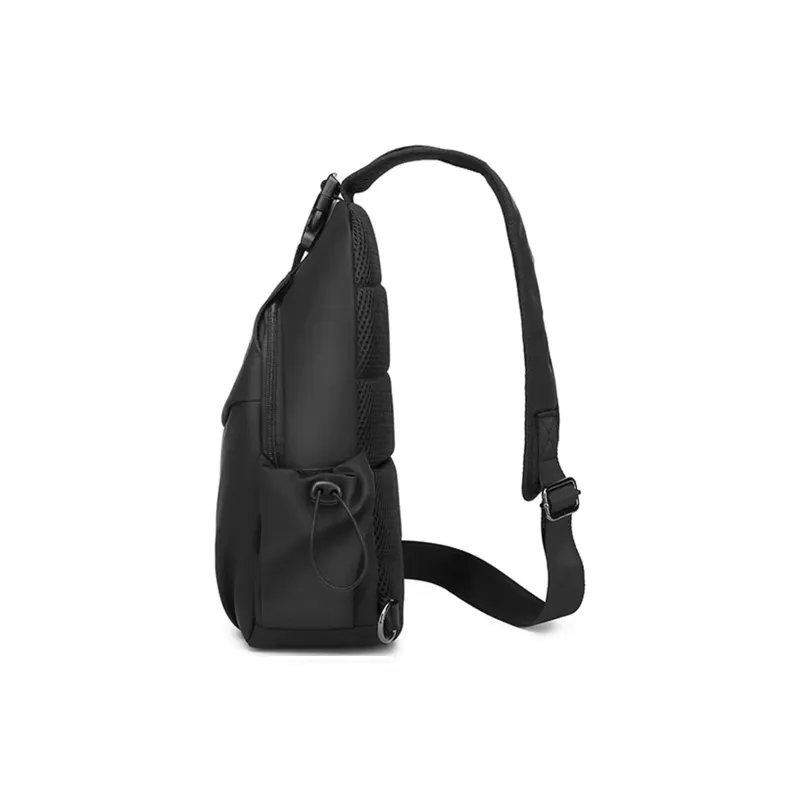 TAKI Water Resistant Membrana Dermalis Material Crossbody One Shoulder Sling Bags Regular Unisex Black/Blue/Gray-1
