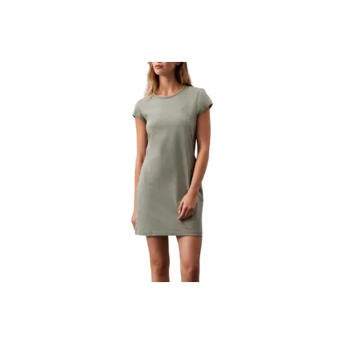 Calvin Klein Short-Sleeved Dresses Women's Small House Green