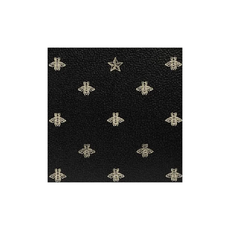 GUCCI Cow Leather Clutch Regular Men's Black-7