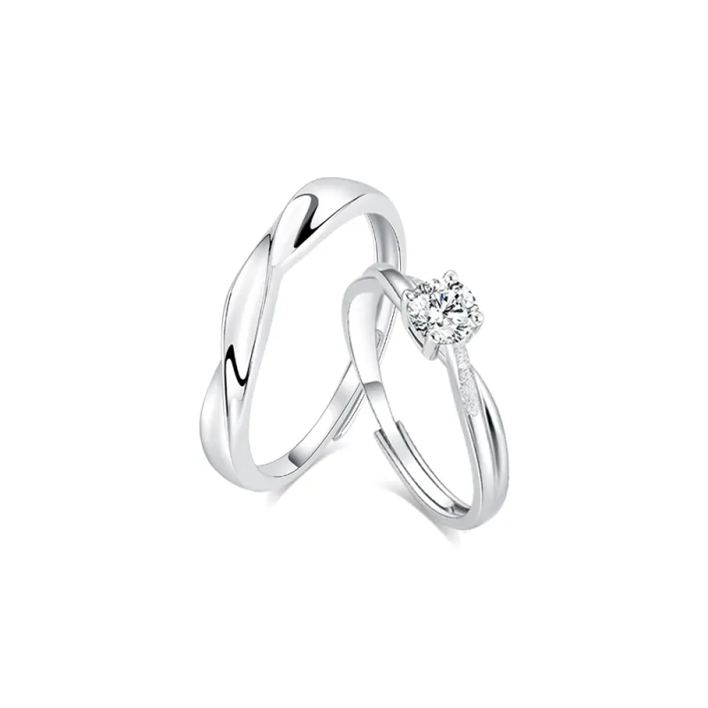 JUICY GRAPE Zircon Rings Unisex-1