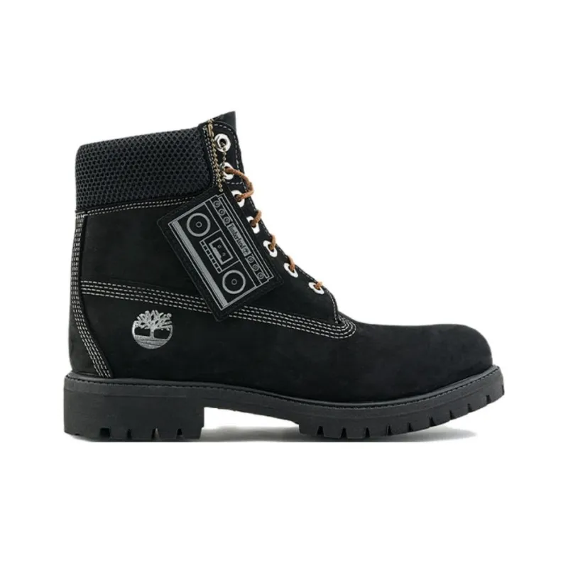 Timberland Crew Martin Boot Medium Heel Men's Black-1