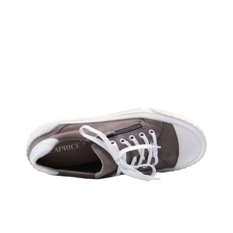 CAPRICE Slip-Resistant Low-Top Skateboard Shoes Women's Brown-3