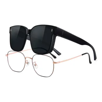 MK MINGKU TR/Memory Plastic Square Sunglasses Unisex