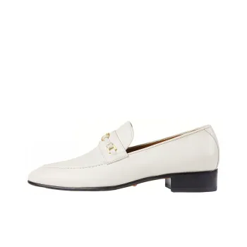 GUCCI Horsebit Loafers Women's White