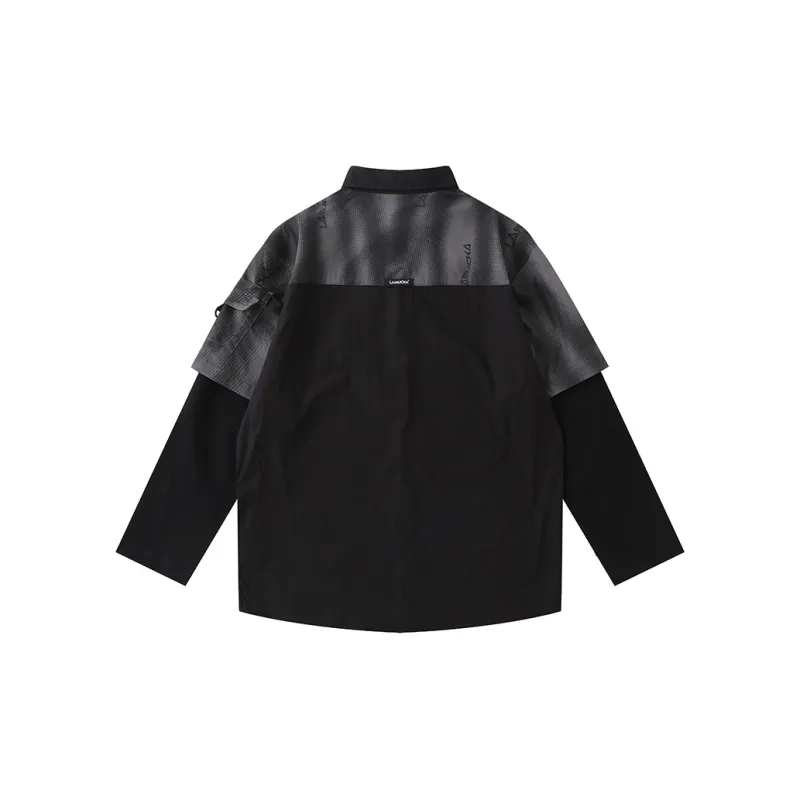 LAMLICKA Shirts Men Black-1