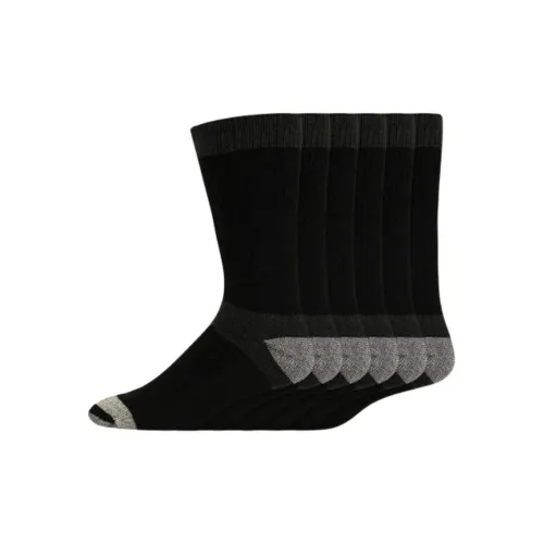 Dickies Mid-Calf Socks Men's 6 Pack Black