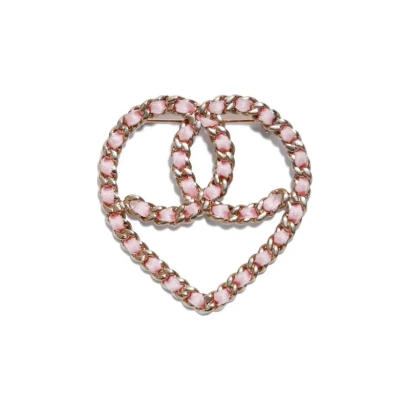CHANEL Pre-Owned 2009 CC Heart Brooch-0