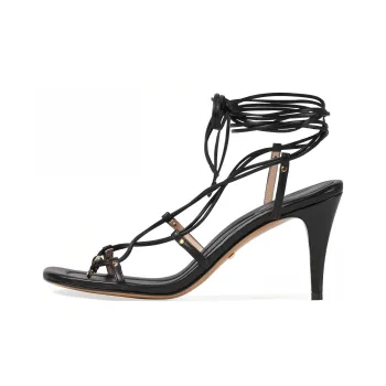 GUCCI Interlocking G One Strap Sandals Women's Black