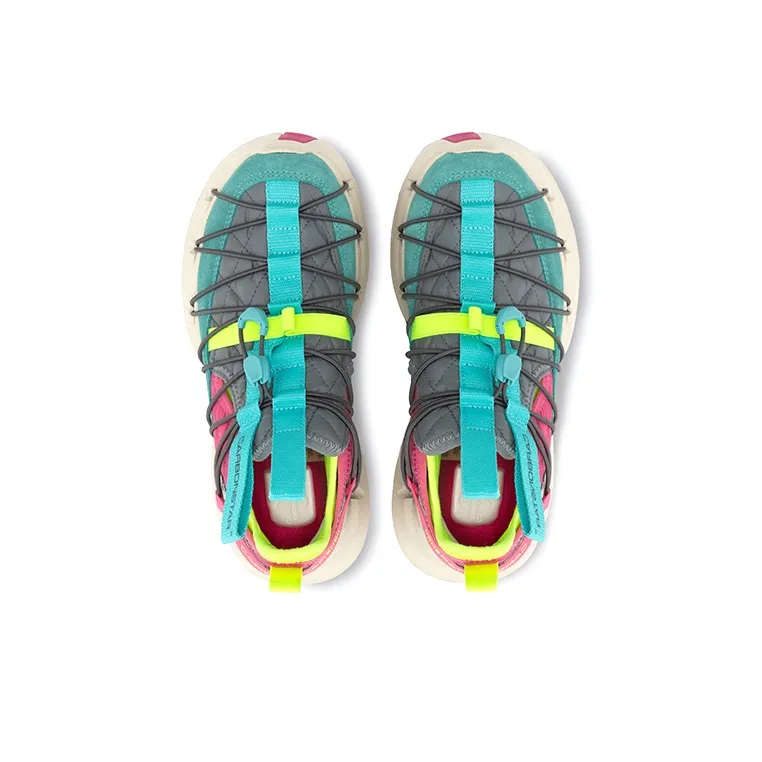 CARBONSTAR PRO Core Series Cushioning Wear Resistant Low Top Running Shoes Women's Lake Green & Peach Red-3