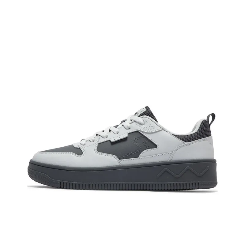 361° Lightweight Low-Top Skateboard Shoes Men's Gray Black-0
