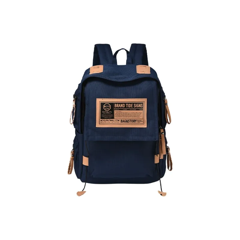 Yohji Kimura Oxford Backpack Regular Unisex Red/Gray/Navy Blue/Black-17