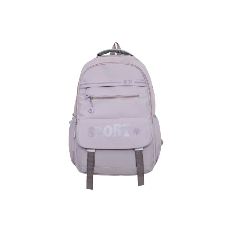 KAKAXI Nylon Backpack Regular Unisex Black/Purple/Blue/Green/Pink-3
