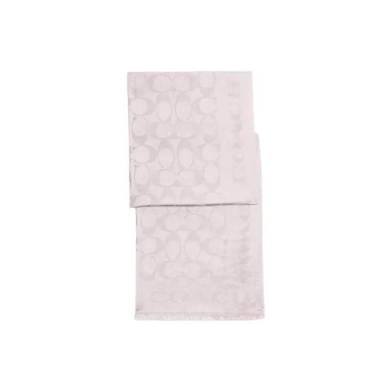 COACH Mulberry Silk Shawls Unisex Multicolor-2