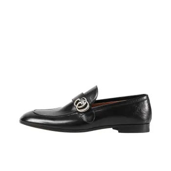 GUCCI GG Leather Loafers